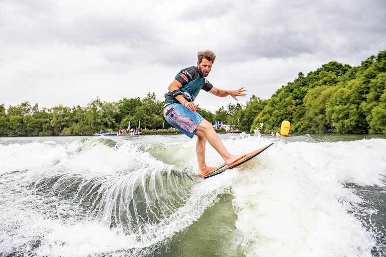 Matt Crowhurst at the 2022 Malibu Boats UK Wakeboard And Wakesurf Nationals